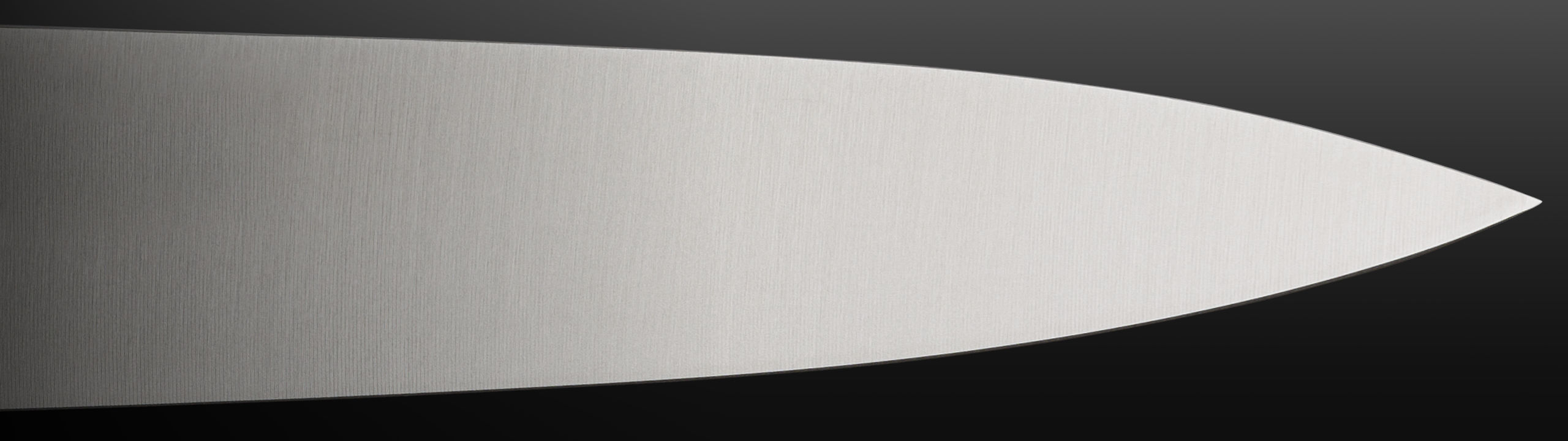 Knife blade, landscape format banner on the subject of material science and knife steel