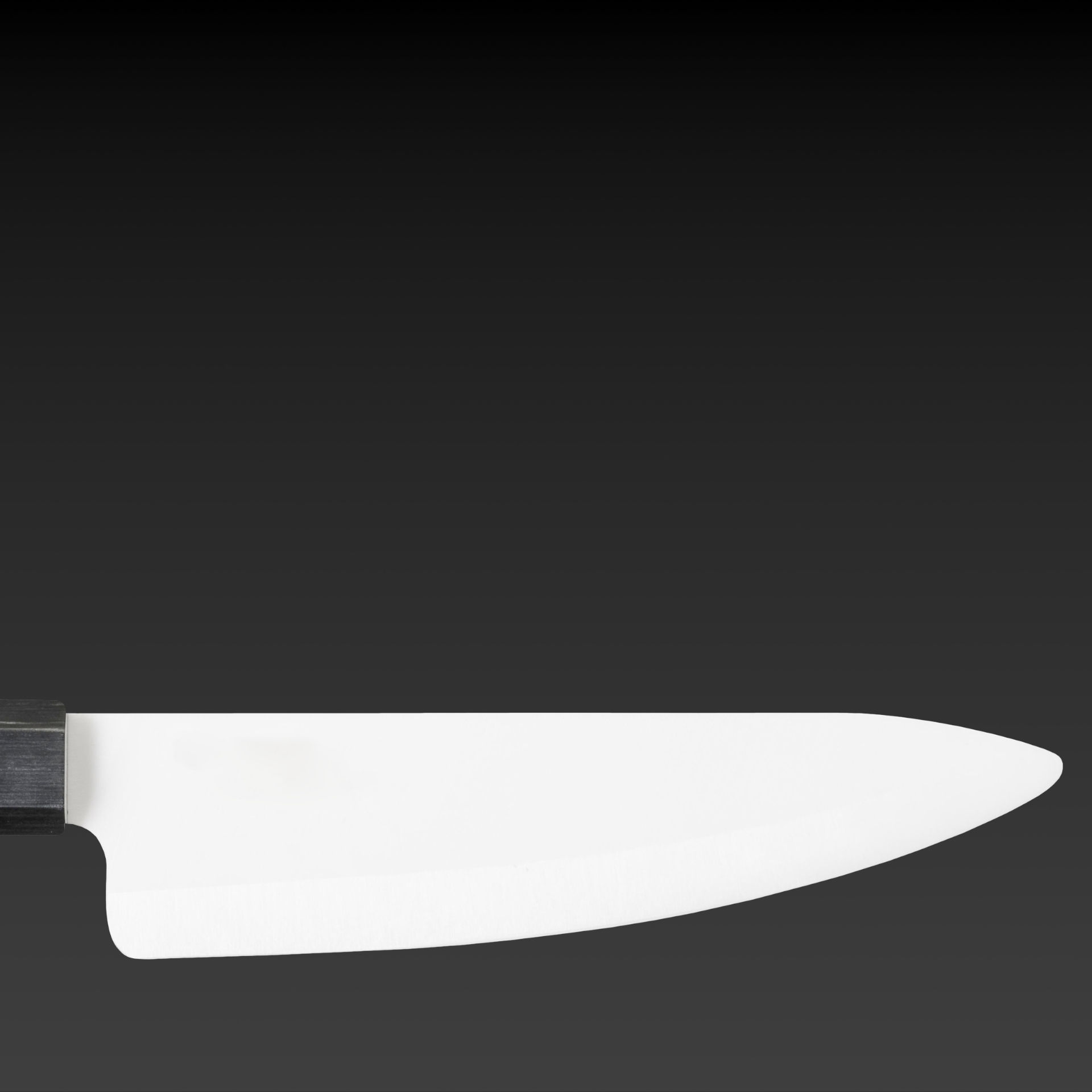 Knife with ceramic blade, square banner on the subject of sharpening ceramic knives