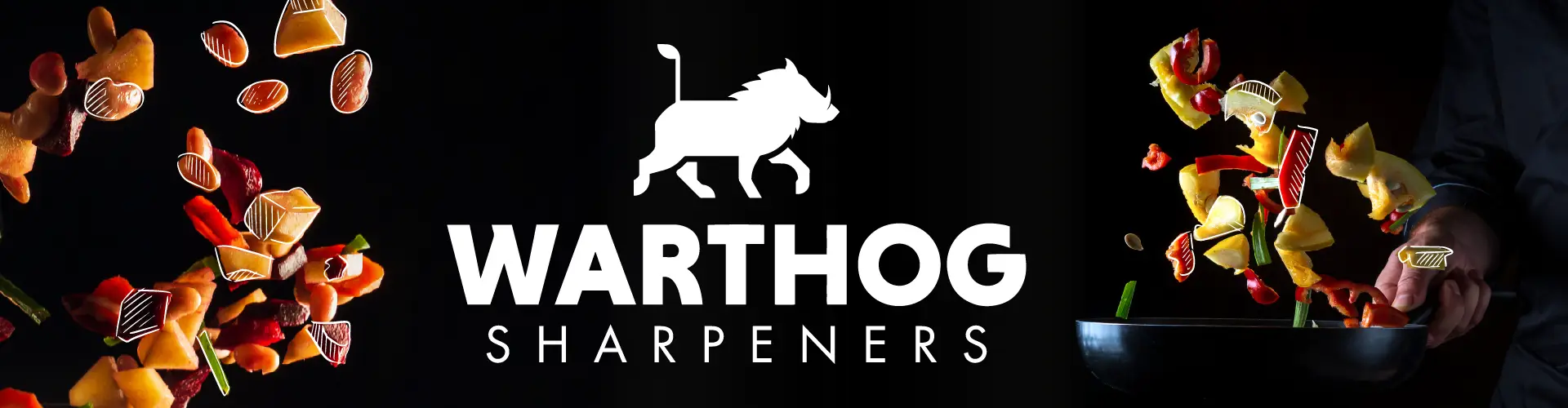 Warthog Sharpeners Banner mit Logo